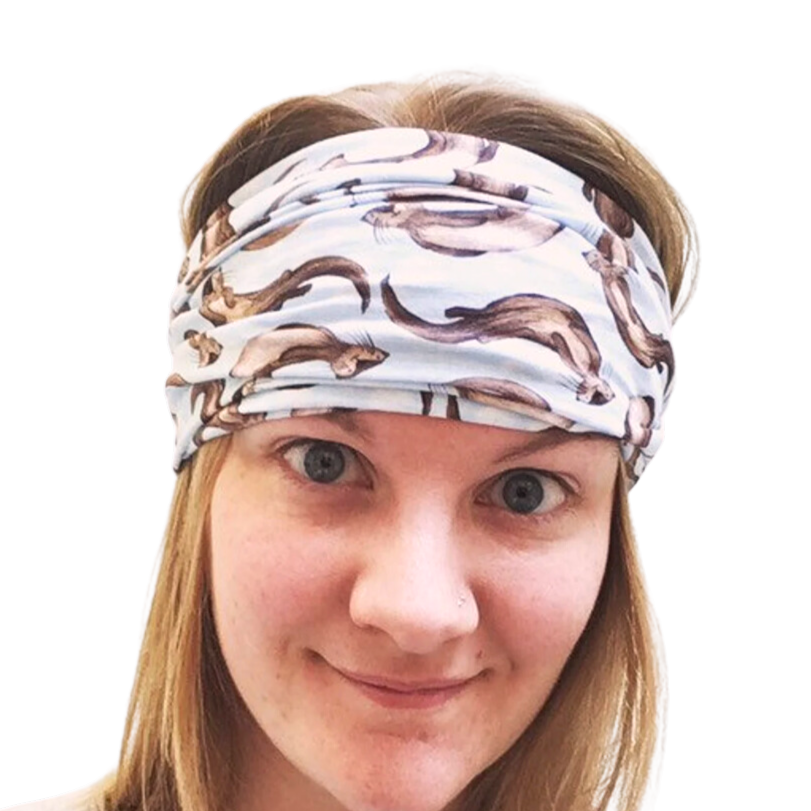 Swimming Otter Headwear Purple
