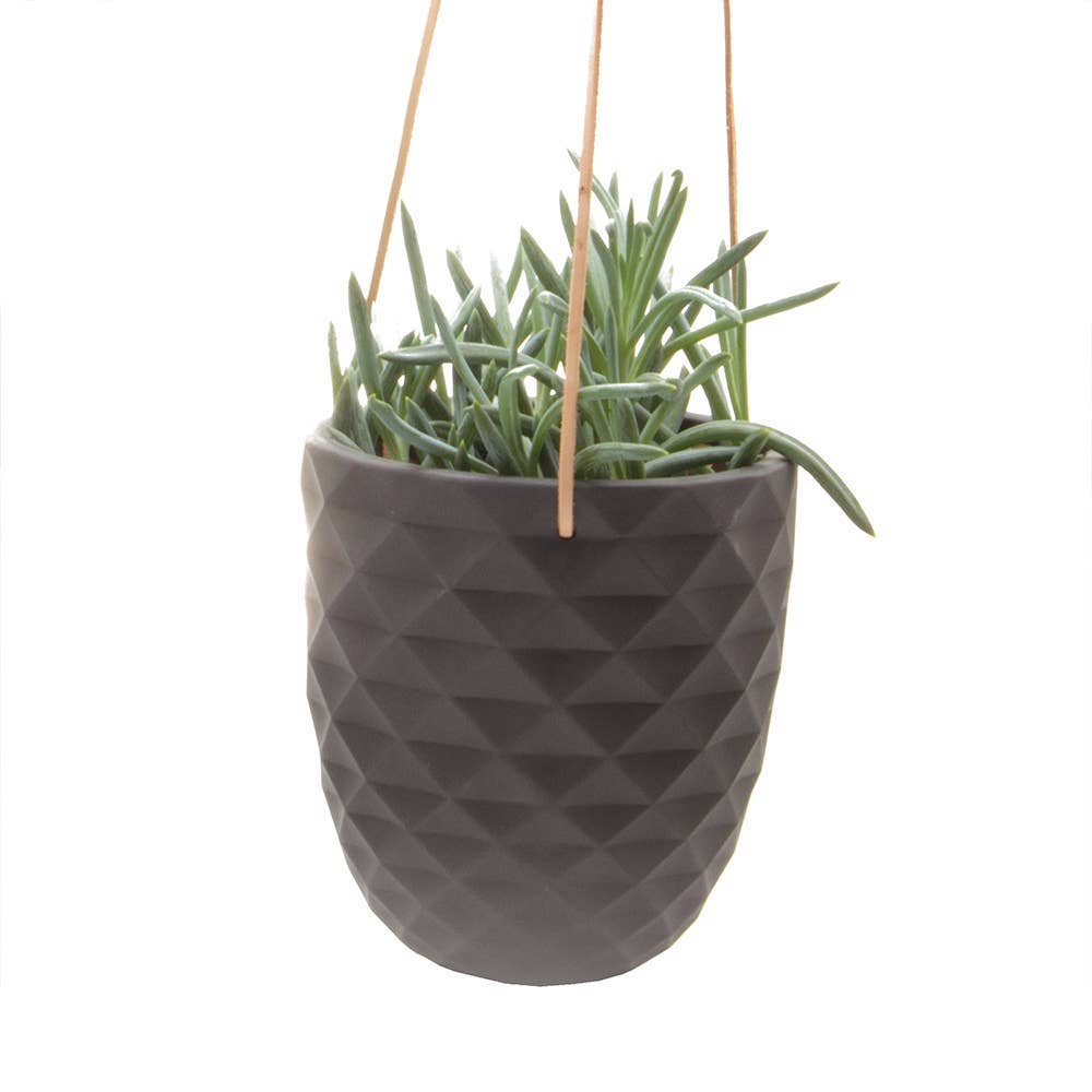 Geometric Ceramic Hanging Planter