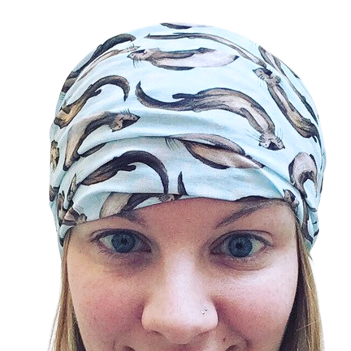 Swimming Otter Headwear Purple