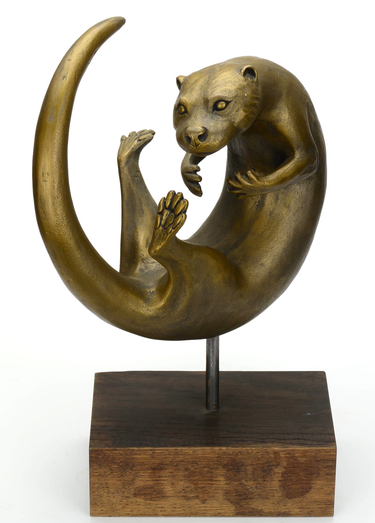 Oriele Bronze Swimming Otter