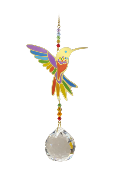 Crystal Wonders Hummingbird Rainbow Maker Suncatcher