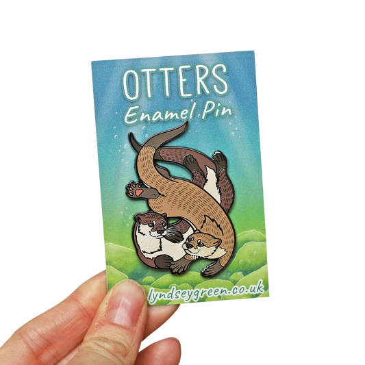 Otter Enamel Pin