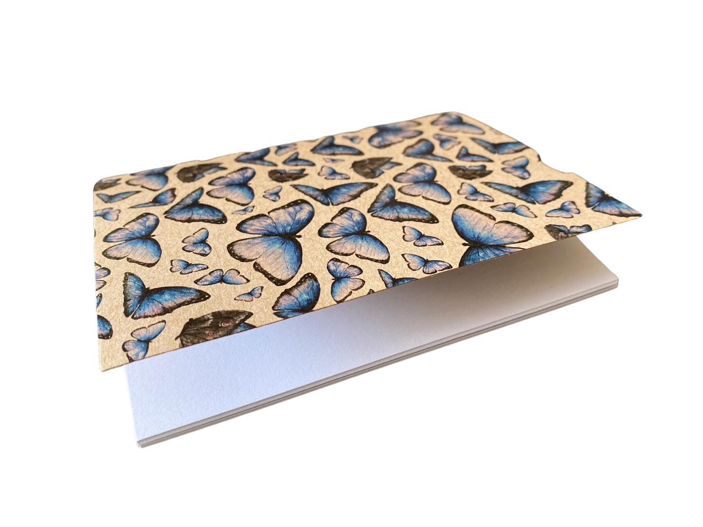 Blue Morpho Butterfly Eco Note Pad Jotter