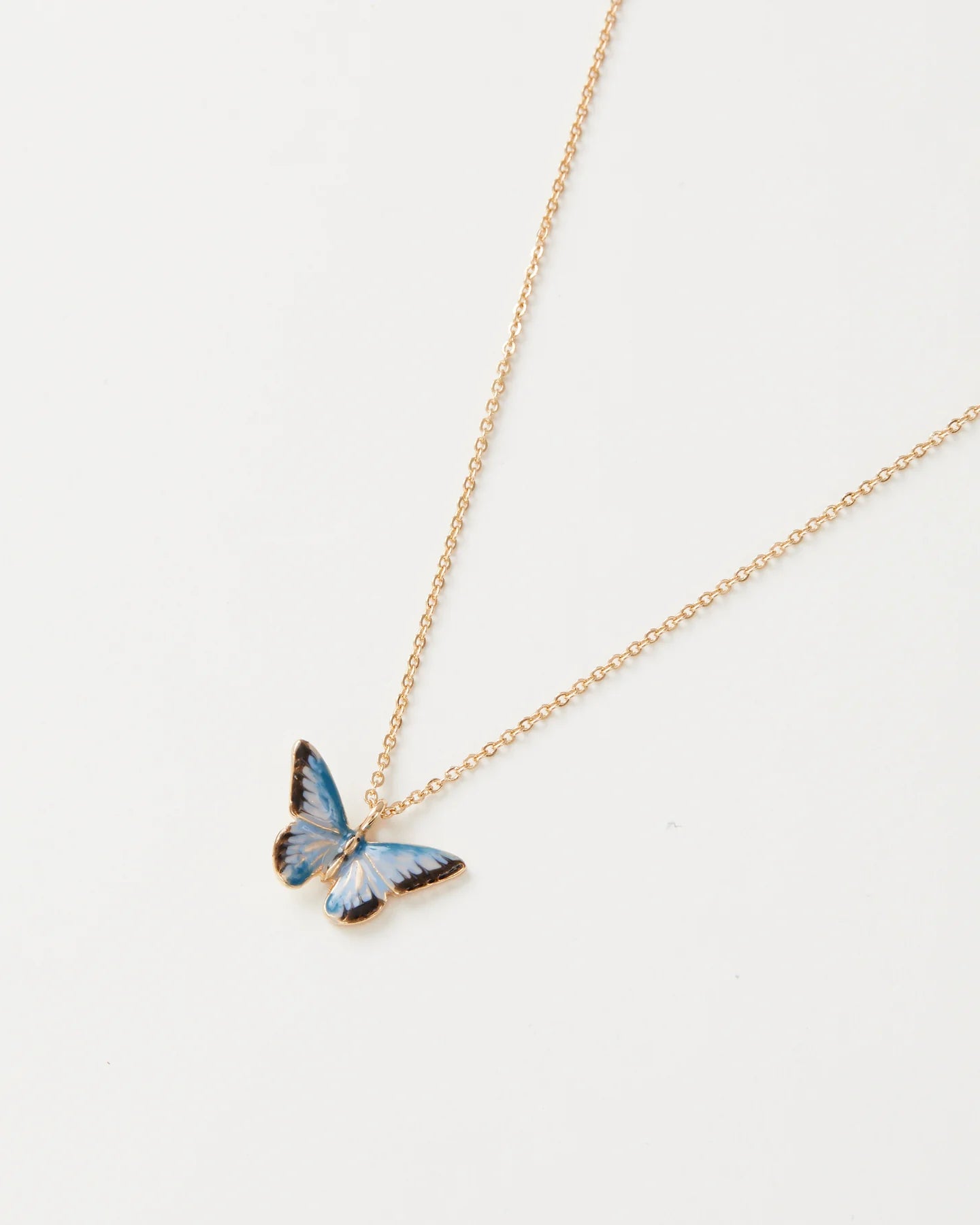 Blue Butterfly Necklace