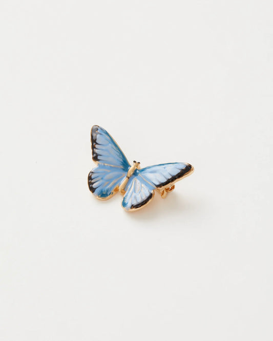 Blue Butterfly Brooch