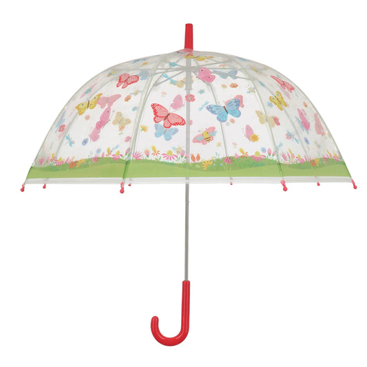 Kids Umbrella - Transparent Butterflies