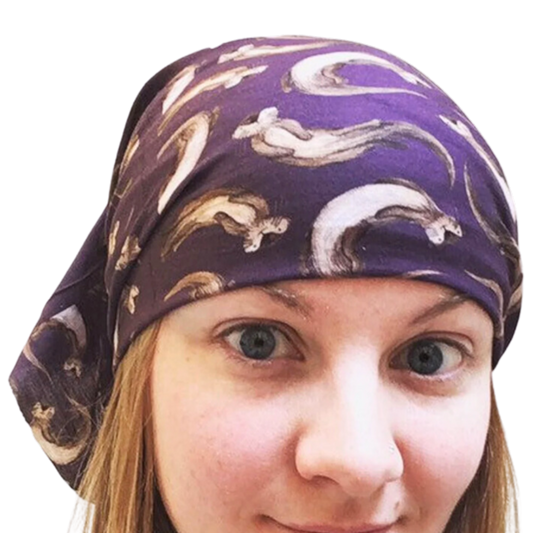 Swimming Otter Headwear Purple