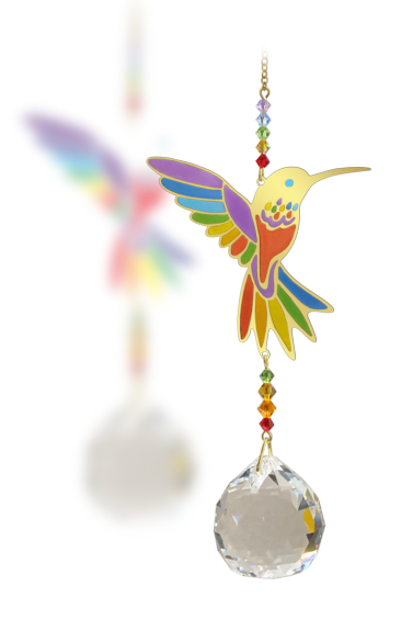 Crystal Wonders Hummingbird Rainbow Maker Suncatcher