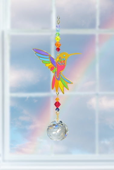 Crystal Dreams Hummingbird Rainbow Maker Suncatcher