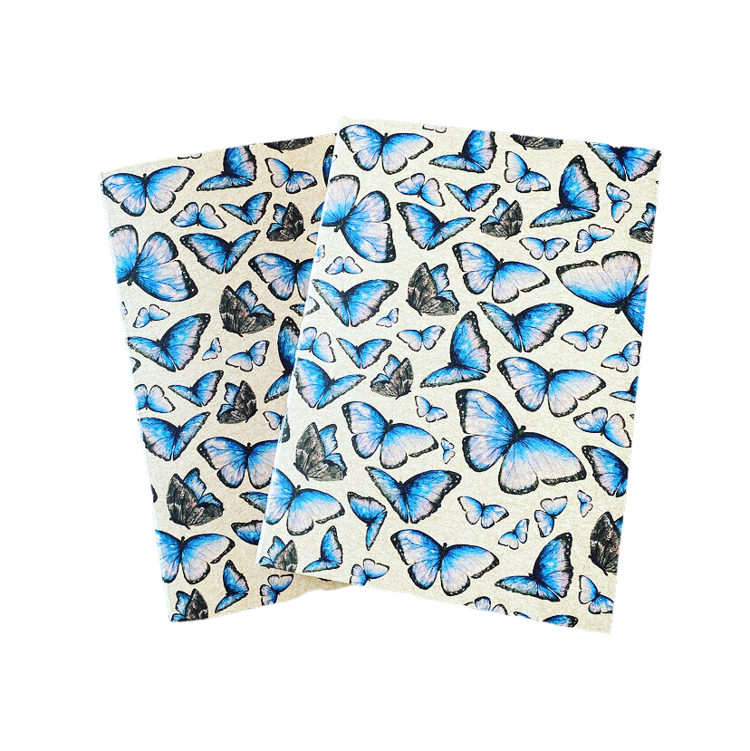 Blue Morpho Butterfly Eco Note Pad Jotter