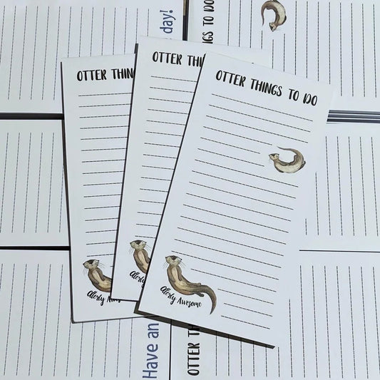 Otter Things To Do Note Pad