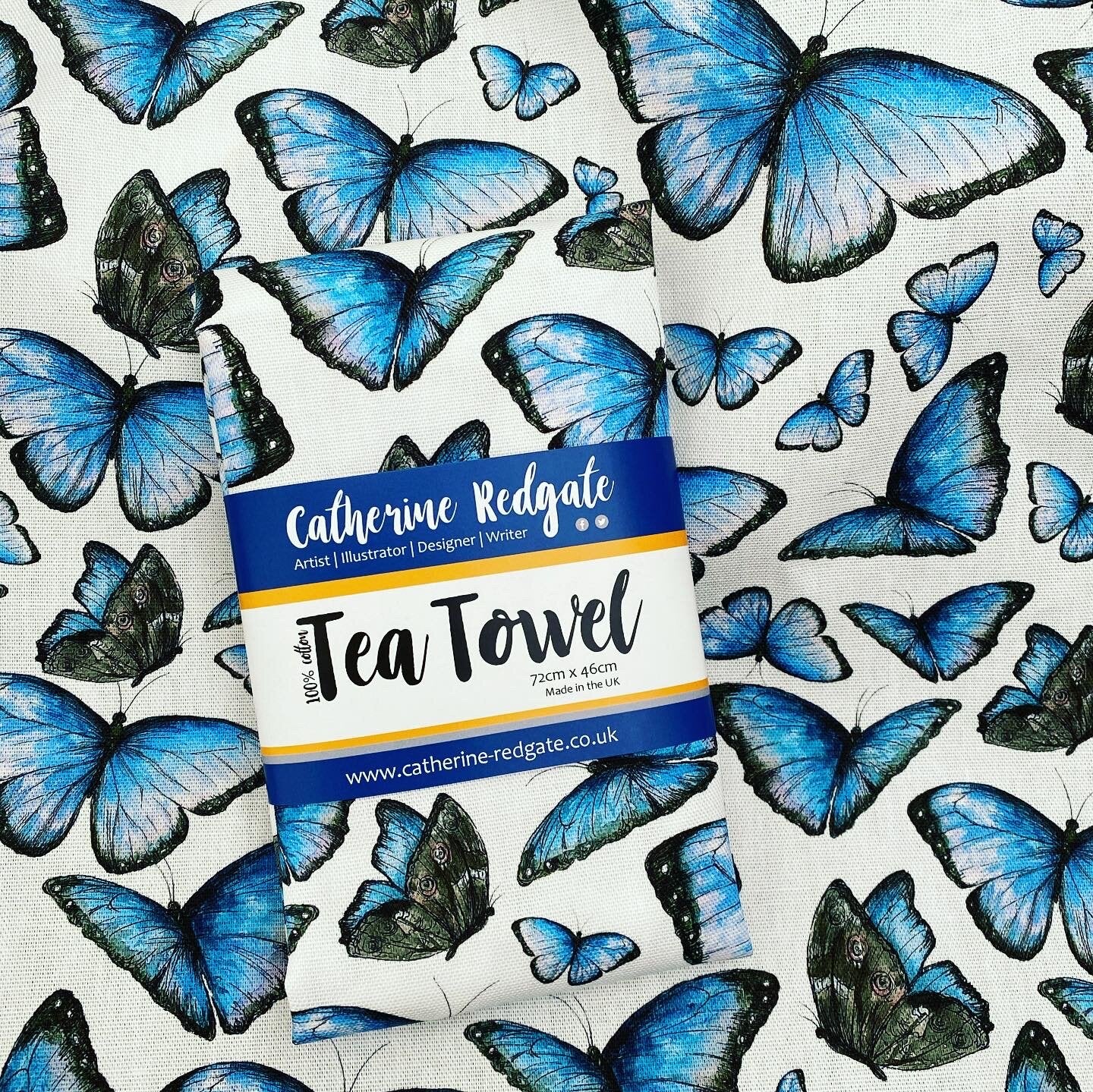 Blue Morpho Tea Towel