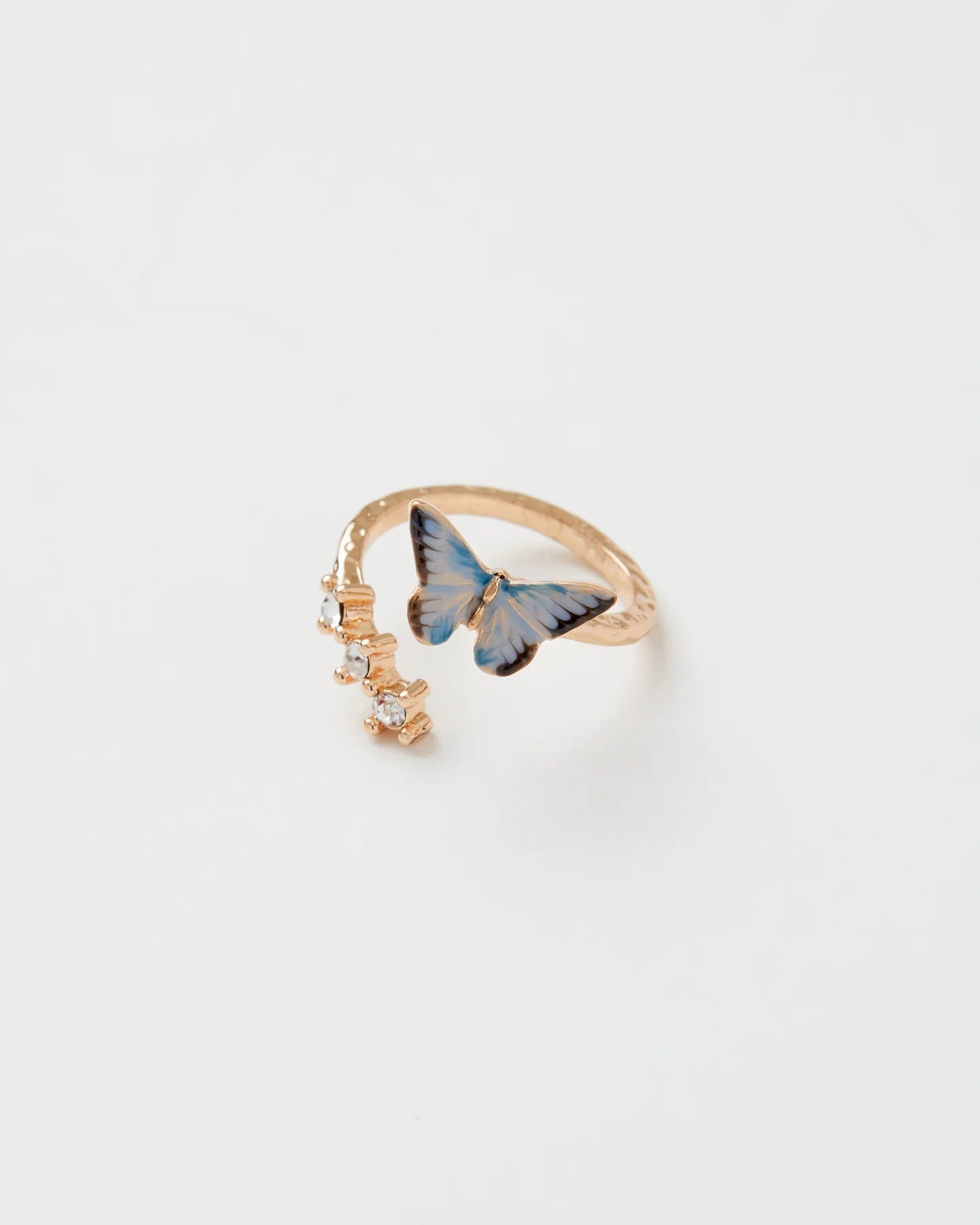 Blue Butterfly Ring