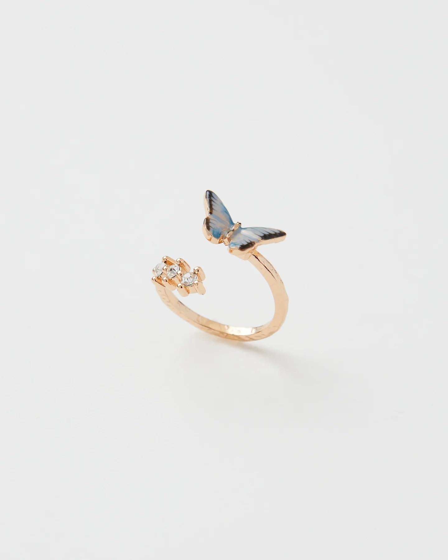 Blue Butterfly Ring