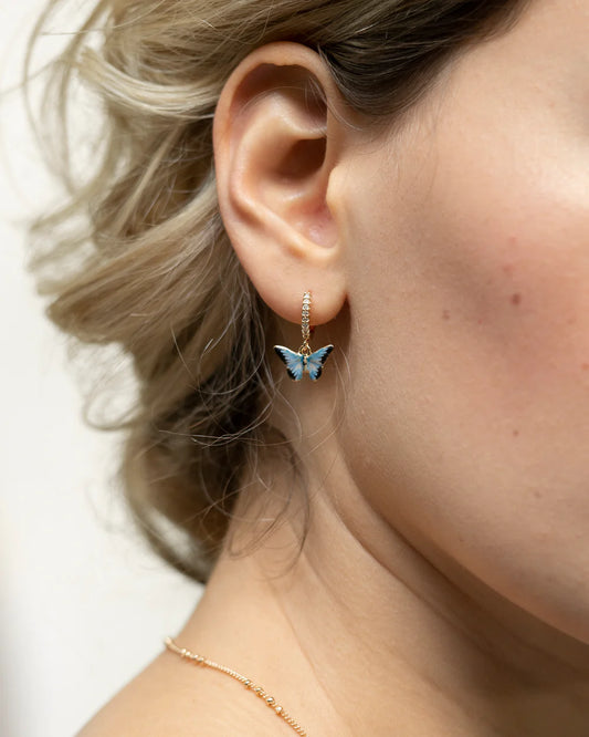 Blue Butterfly Earrings