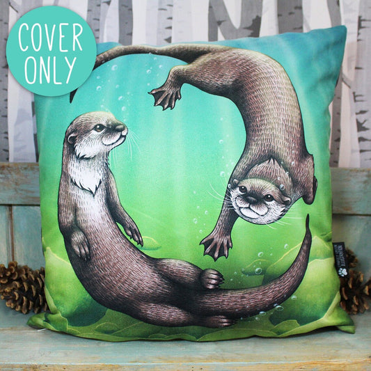 Otter cushion cover