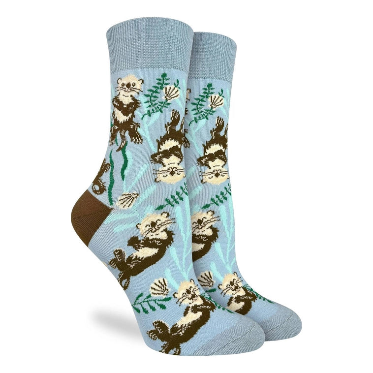 Women's Sea Otter Socks (Adult Shoe Size 5-9)