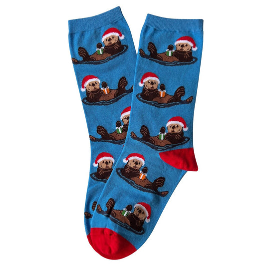 NEW! Limited Edition Christmas Otter Socks - Size UK 3-7