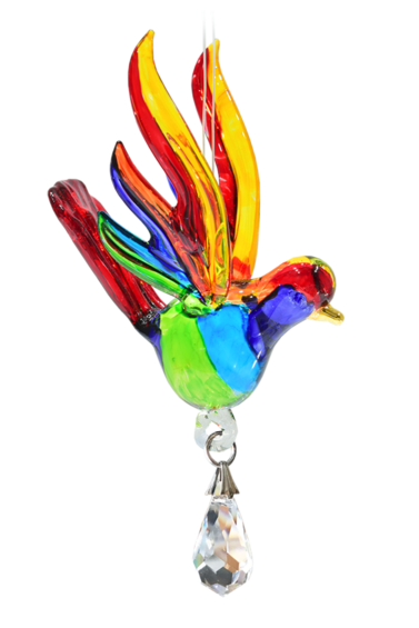 Fantasy Glass Songbird Rainbow Maker SunCatcher