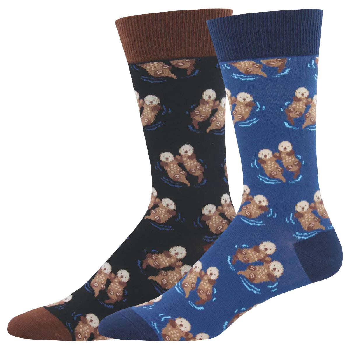 Socksmith - Significant Otter  - Cotton Crew Socks: UK Adult Size 6-11