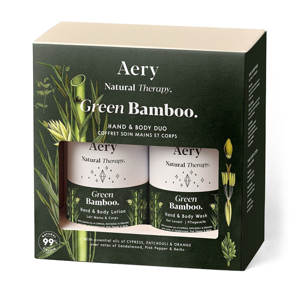 Green Bamboo Hand & Body Wash and Lotion Gift Box