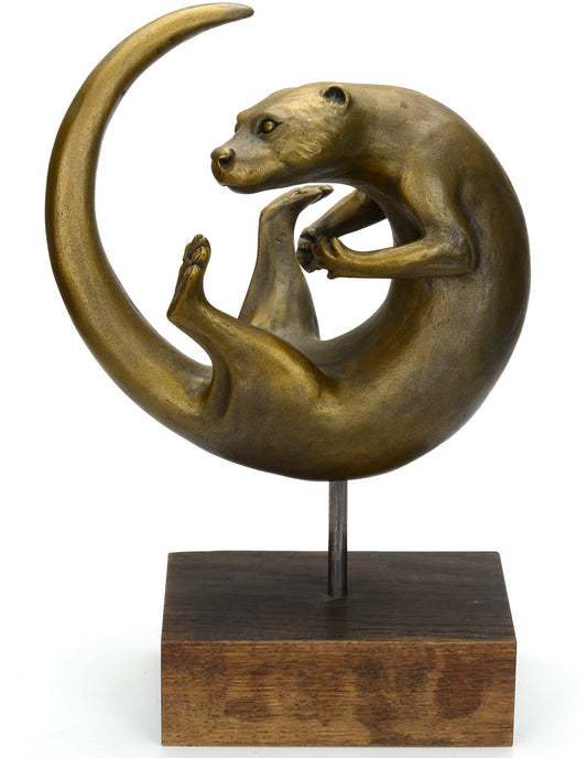 Oriele Bronze Swimming Otter