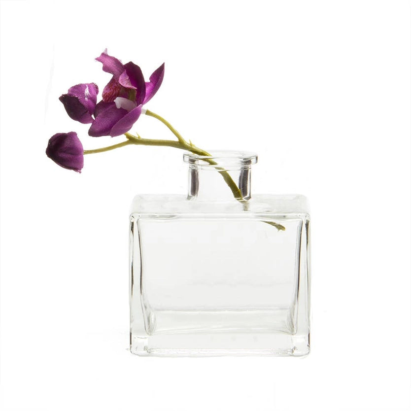 Square Glass Bud Bottle