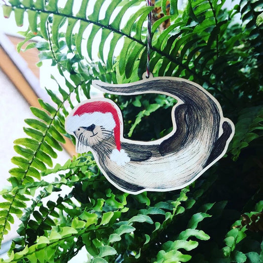 Otter Christmas Decoration