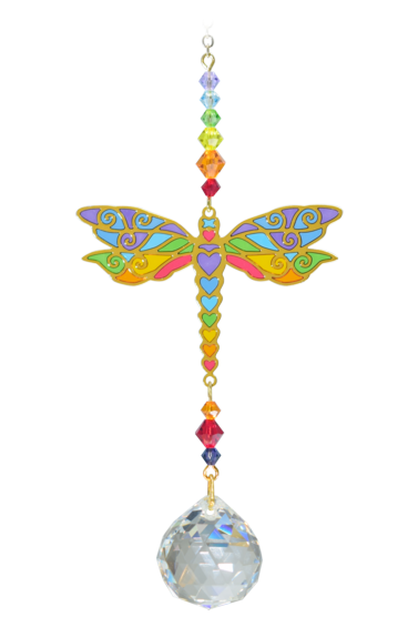 Crystal Dreams Dragonfly Rainbow Maker Suncatcher