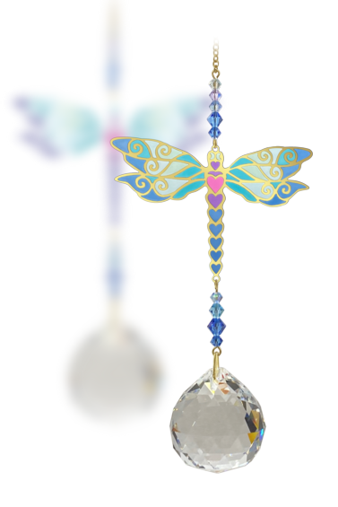 Crystal Wonders Dragonfly Rainbow Maker Suncatcher