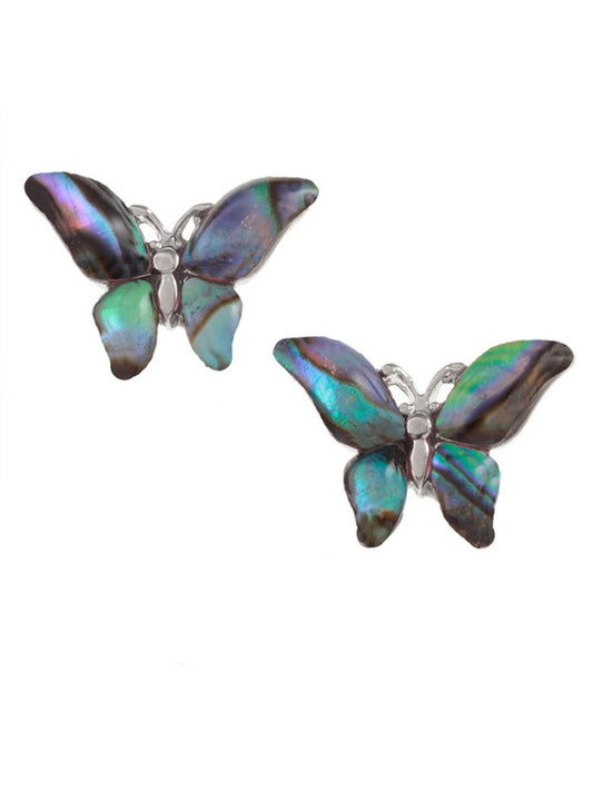 Paua Shell Butterfly earrings