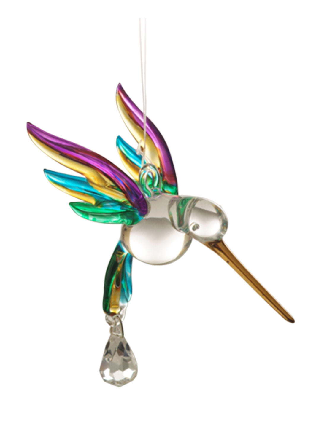 Fantasy Glass Hummingbird Rainbow Maker Suncatcher