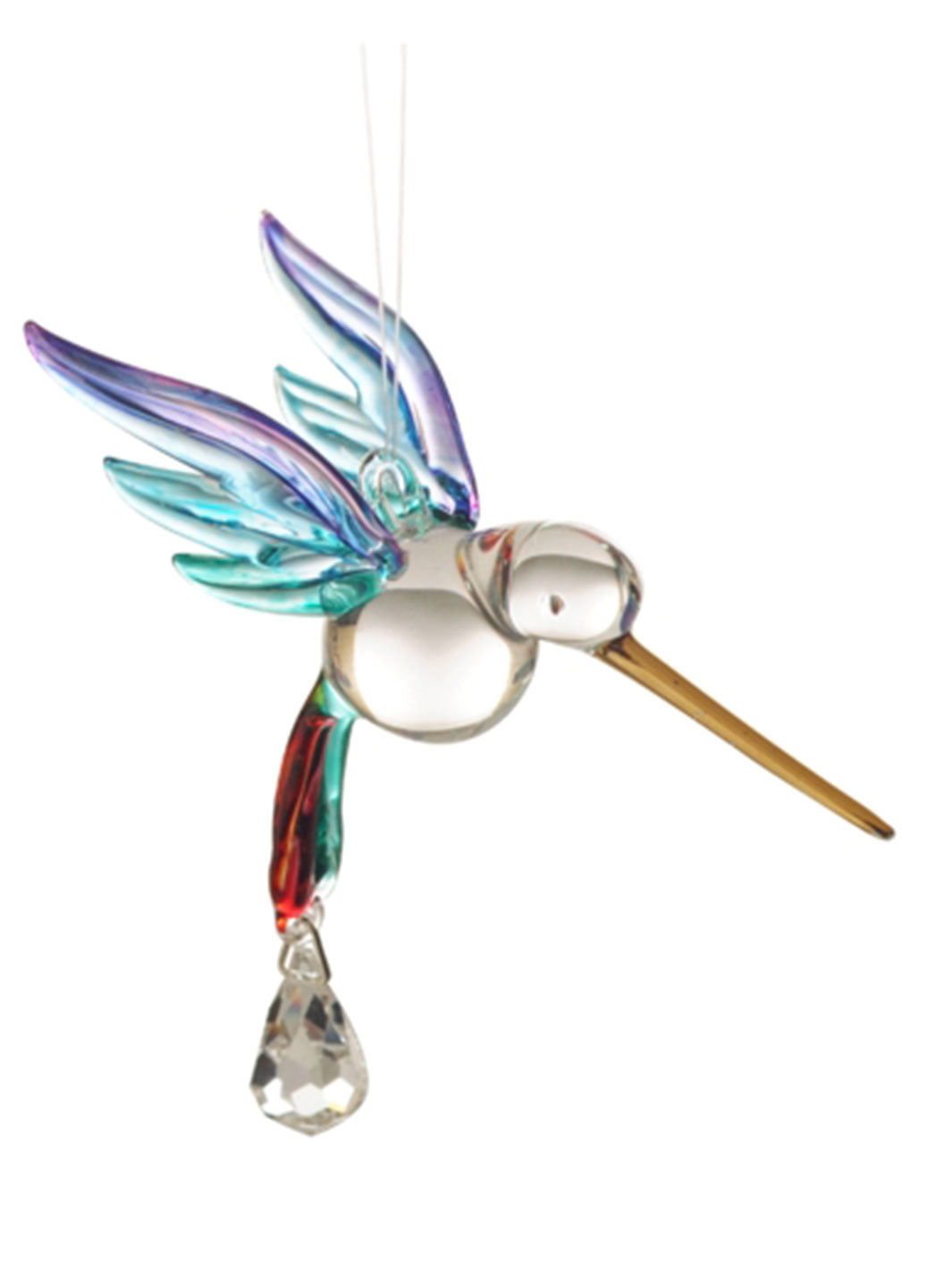 Fantasy Glass Hummingbird Rainbow Maker Suncatcher